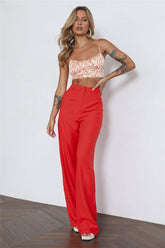 Know It All Pants Red