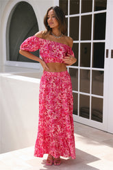 Summer Loving Girl Maxi Skirt Pink