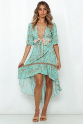 Tokyo Tonight Midi Dress Mint