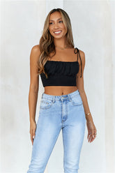Katherina Crop Black