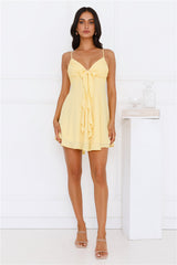 Smile Back At Me Mini Dress Yellow
